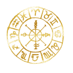 a gold wheel of fortune